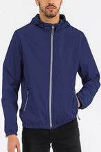 Load image into Gallery viewer, SOLID HOODED LIGHTWEIGHT WINDBREAKER JACKET