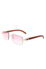 Load image into Gallery viewer, Rectangle Rimless Retro Tinted Sunglasses