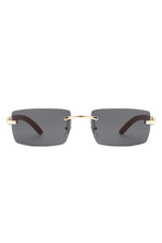 Load image into Gallery viewer, Rectangle Rimless Retro Tinted Sunglasses