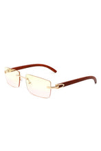 Load image into Gallery viewer, Rectangle Rimless Retro Tinted Sunglasses