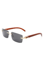 Load image into Gallery viewer, Rectangle Rimless Retro Tinted Sunglasses