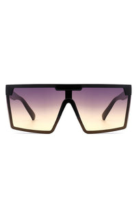 Oversize Square Flat Top Fashion Women Sunglasses