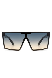 Oversize Square Flat Top Fashion Women Sunglasses