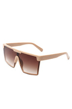 Load image into Gallery viewer, Oversize Square Flat Top Fashion Women Sunglasses