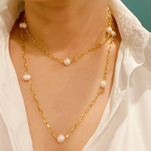 Load image into Gallery viewer, Freshwater Pearl Long Chain Necklace