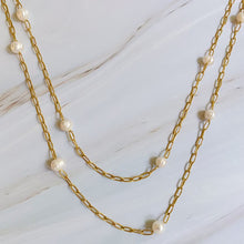 Load image into Gallery viewer, Freshwater Pearl Long Chain Necklace