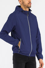 Load image into Gallery viewer, SOLID HOODED LIGHTWEIGHT WINDBREAKER JACKET