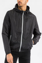 Load image into Gallery viewer, SOLID HOODED LIGHTWEIGHT WINDBREAKER JACKET