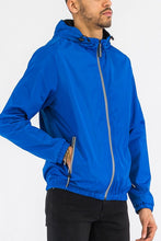 Load image into Gallery viewer, SOLID HOODED LIGHTWEIGHT WINDBREAKER JACKET