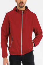 Load image into Gallery viewer, SOLID HOODED LIGHTWEIGHT WINDBREAKER JACKET