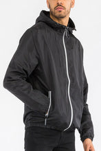 Load image into Gallery viewer, SOLID HOODED LIGHTWEIGHT WINDBREAKER JACKET