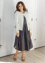Load image into Gallery viewer, Mason White Button Up Cardigan / Cárdigan Blanco Mason con Botones