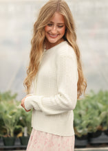 Load image into Gallery viewer, Mason White Button Up Cardigan / Cárdigan Blanco Mason con Botones