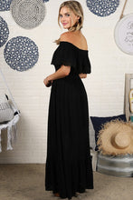 Load image into Gallery viewer, Off Shoulder Maxi Dress