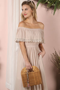 Off Shoulder Maxi Dress